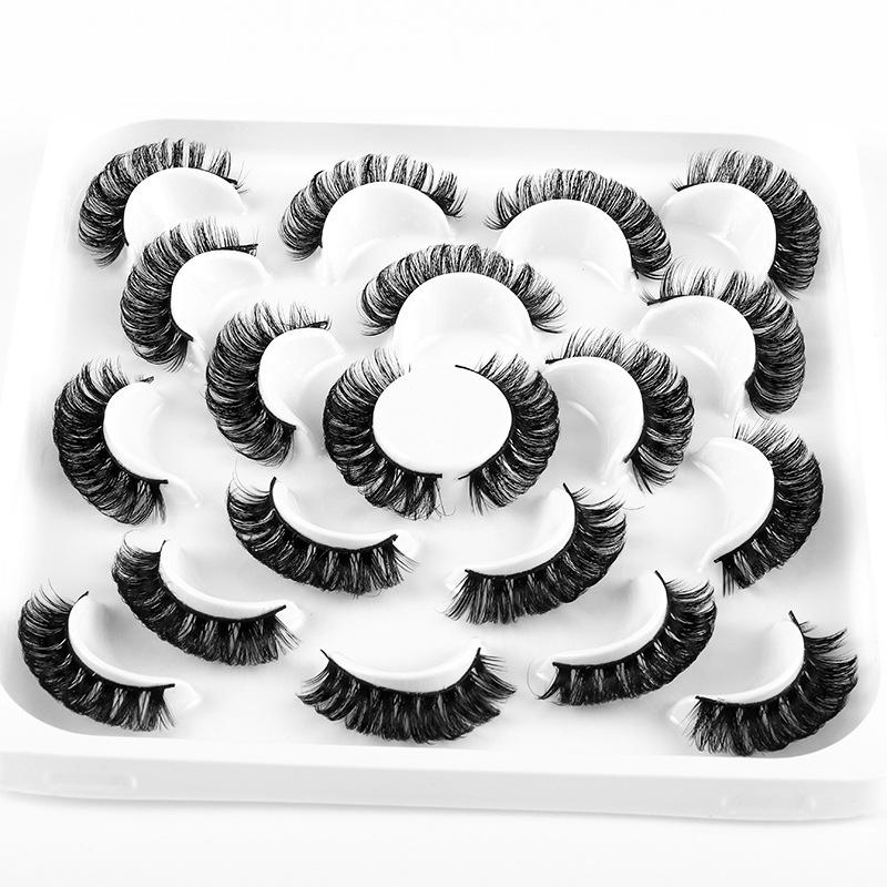Dd Chemical Fiber Curled False Eyelashes 10 Pairs Of Thick Natural Grafted Eyelashes