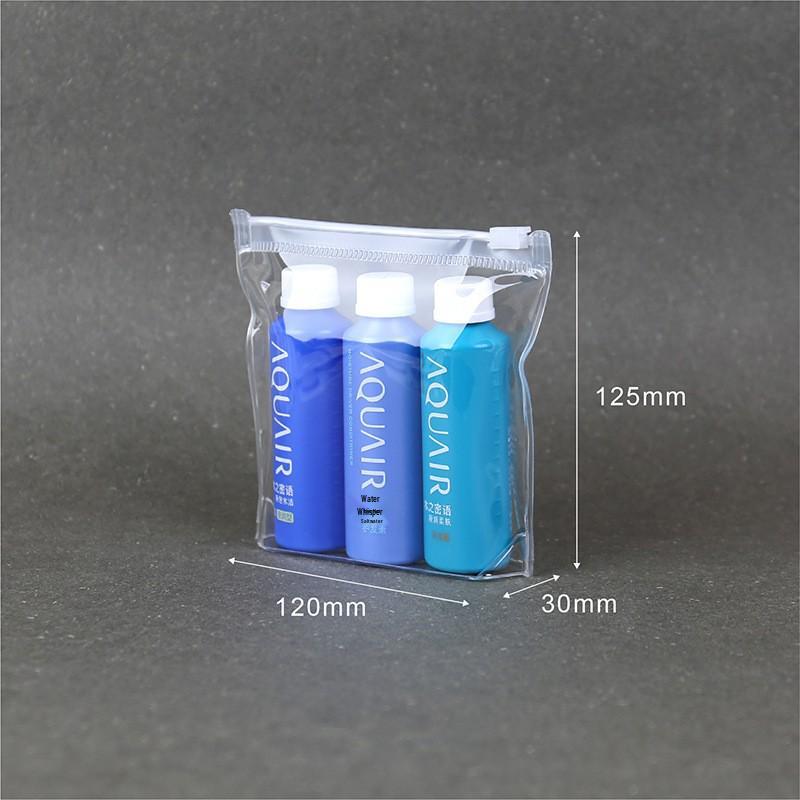 

EVA Three-Piece Transparent Zipper Bag Set - Waterproof Travel & Portable Storage Solution
