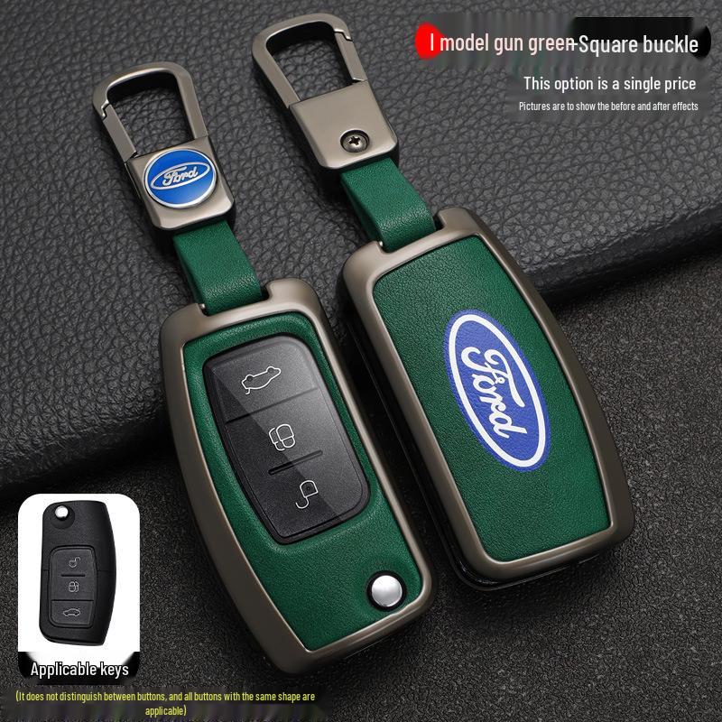Key Case Cover Shell for Ford Fiesta, Focus (2009-2014), and 17 Years Ecosport Models