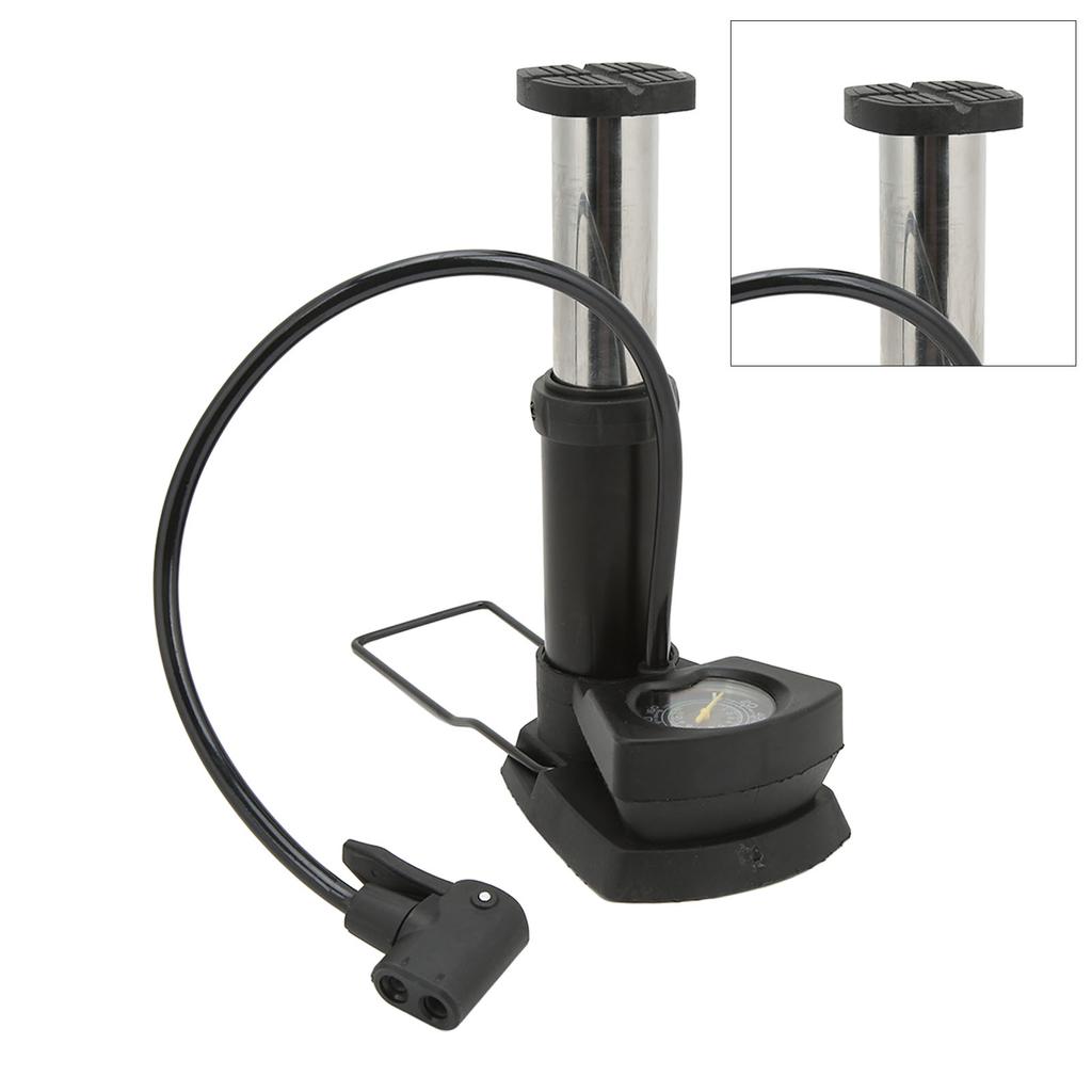 Foot Pump Aluminum Alloy High Pressure Portable Mini Pedal Pump for Bicycle Basketball Inflatable