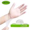 100pcs Disposable PVC Kitchen Gloves, Food Safe & Thickened - Perfect for Cooking, Baking, Dishwashing, Hair Dye & Daily Cleaning