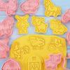 8Pcs Farm Animal Baking Molds Windmill Cow Pig Horse Chicken Sheep Cookie Cutter For Fondant Decor Baking Tool Kitchen Supplies