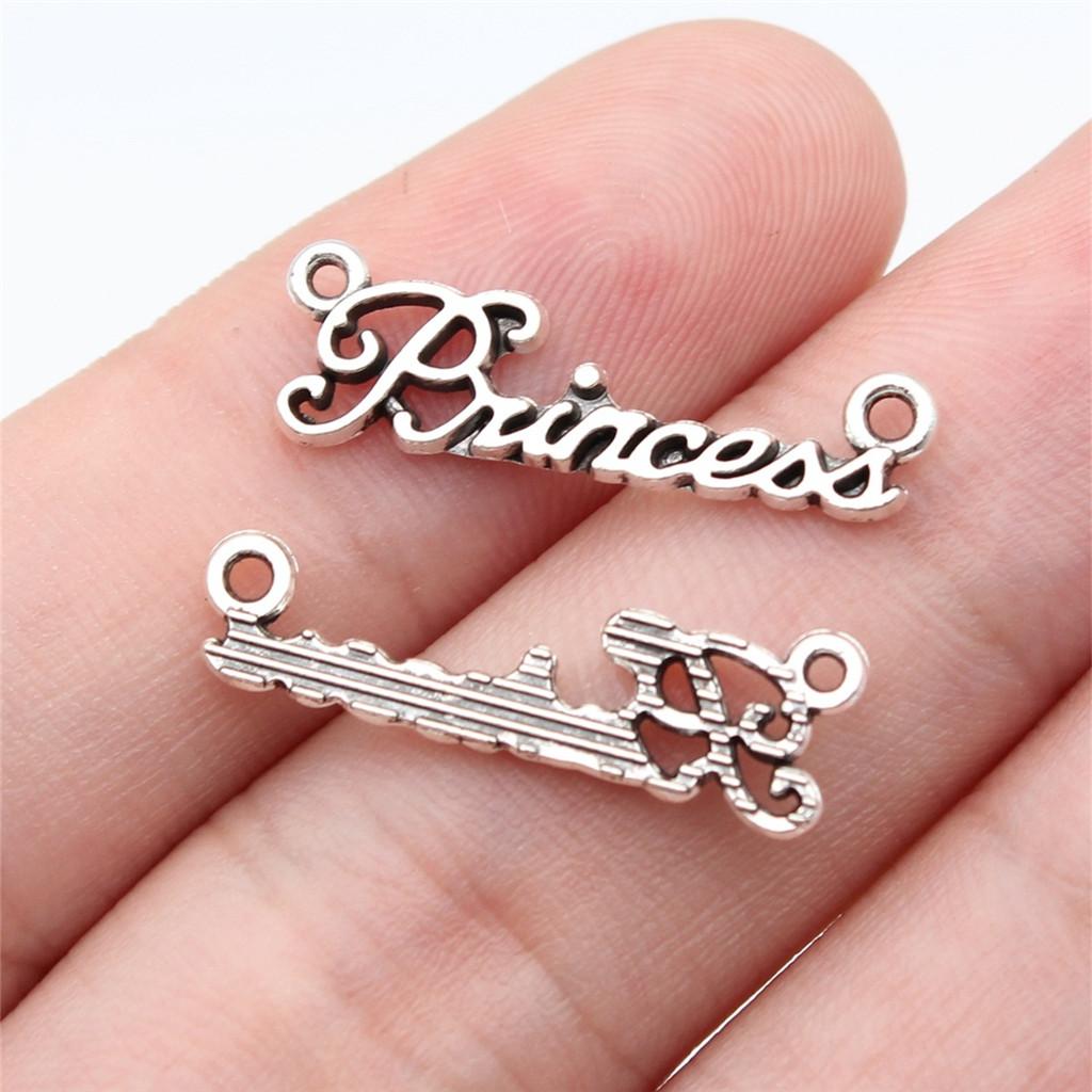 Letter Plate Connectors Alphabet A-Z Antique Bronze Zinc Alloy Jewelry Making Craft Parts DIY Connect Parts