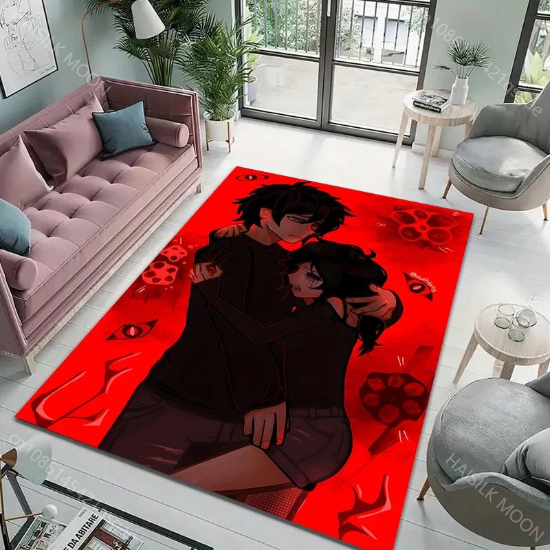 6 Styles The Coffin of Andy and Leyley Pattern Carpet for Living Room Bedroom Bedside Floor Mat Cloakroom Game Room Area Rug
