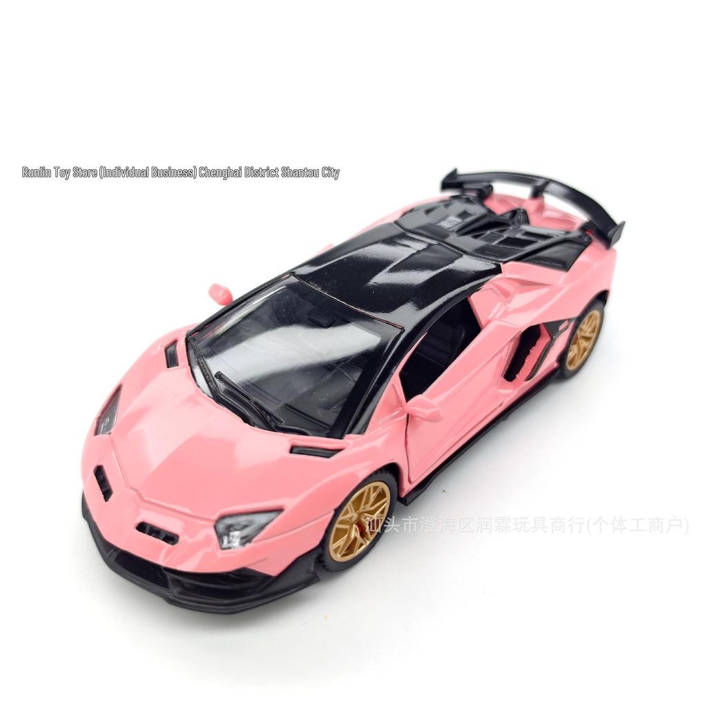 1:32 Alloy Lamborghini Sports Car - 15cm Pull-Back Toy with Openable Doors for Collection and Display