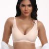 Seamless Jelly Underwear Deep V Thin Soft Support Comfortable Feeling Large Chest Small U Back Sexy Bra