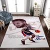 Golden State Inspiration Curry Personalized Text Carpet Design for Game Room Decorate Room Foyer Living Rooms Anti-slip Rug Decorate Offices