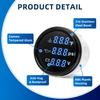 Digital 52mm 3 in 1 Water Temperature+Oil Pressure+Volt Gauge Sensors( Option) For Marine Boat Car Waterproof Gauge 12V24V