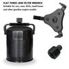 Universal Three-Jaw Oil Filter Wrench Adjustable 55-115mm Car Repair And Maintenance Three-Claw Oil Filter Removal Tool