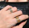 Lace Honeycomb, Wave Gem Bracelet, Antique, 18K Gold Plated, Silk Chisel Ball Zircon Bracelet