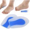 Cellular Silicone Heelpiece Heel Pad Damping Heighten Insole Pain Relieve Mat LinerL
