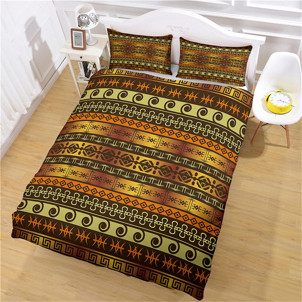 Vintage 3D Mural Duvet Cover Set 2 Seater Bedding Luxury Comforter Colorful Exquisite Bed Supplies Gift
