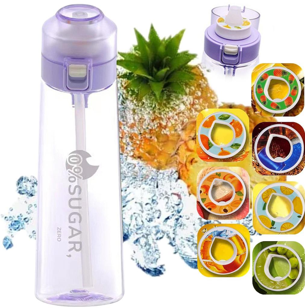 Bottle Set, Drinking Bottle 650 Ml With Flavoured Pods, Water Bottle Bottle Set For Gym Fitness, School