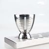 6 OZ/180 ML Eggs-Shaped Measuring Cup Stainless Steel Drink Spirit Jigger Measure Jiggers  Baking