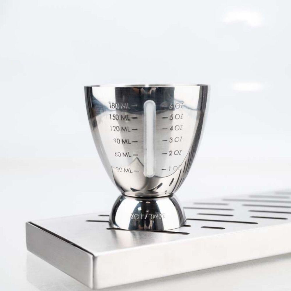 6 OZ/180 ML Eggs-Shaped Measuring Cup Stainless Steel Drink Spirit Jigger Measure Jiggers Baking