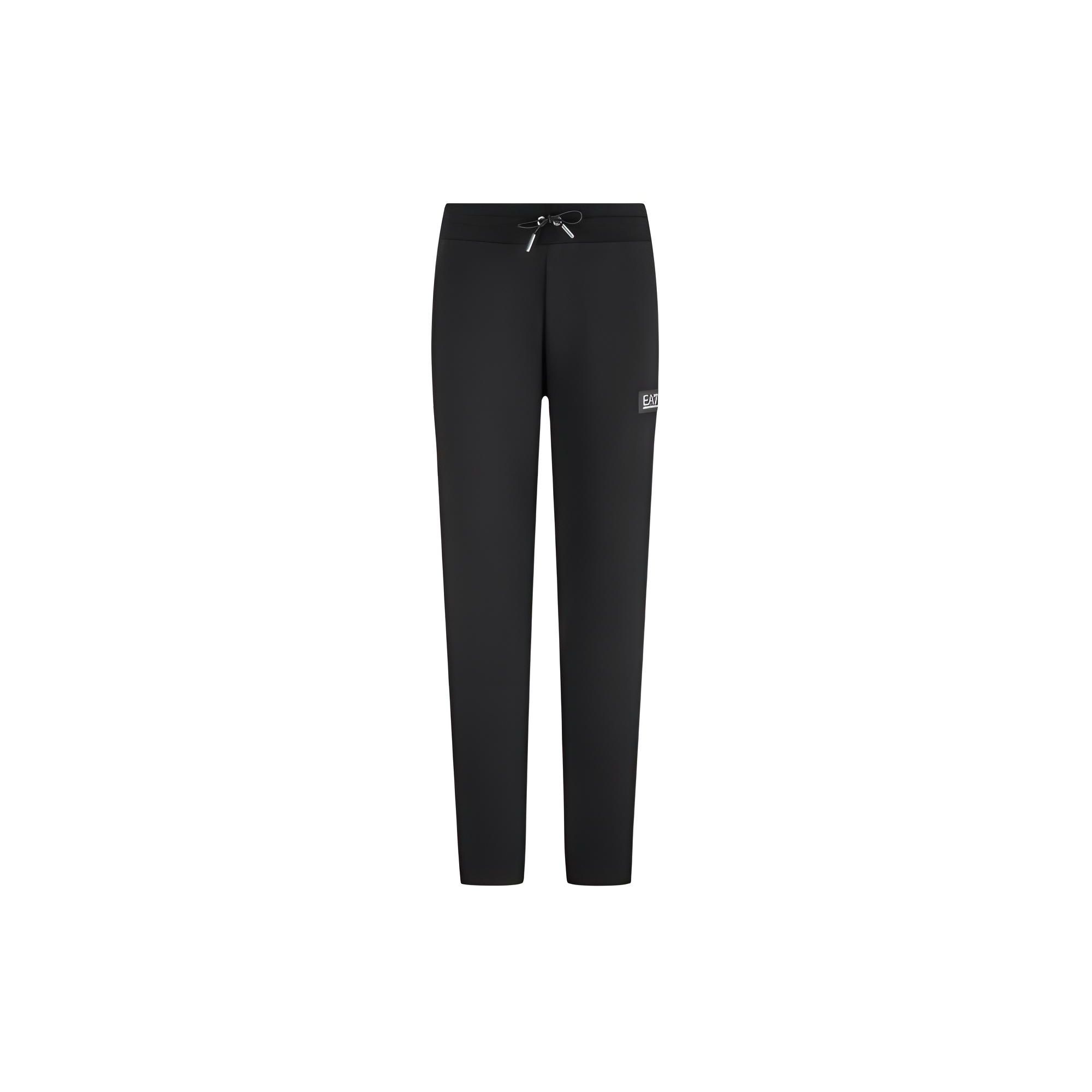 Emporio Armani EA7 SS24 Letter Logo Pattern Printed Drawstring Casual Pants Men bottoms Black 3DPP78-PJUEZ-1200 XXL