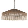 Wabi-Sabi Retro Hemp Rope Tassel Chandelier for Bedroom or Living Room