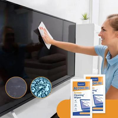 40 Stuks PC Reinigingsdoekjes - Droge en Natte Schermreinigingsdoekjes voor Auto's, Telefoons, Tablets, Laptops, TV's en Monitoren