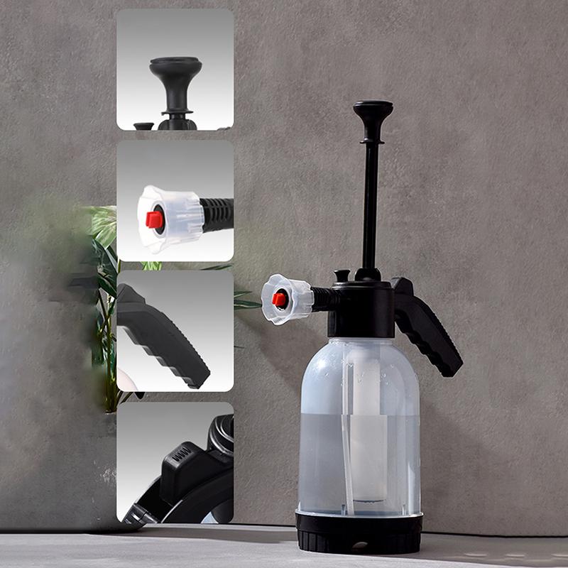 2L Hand Pump Foam Sprayer Pneumatic Washer High Pressure Foam Car Wash Spray Bottle Car Window Cleaning Tool