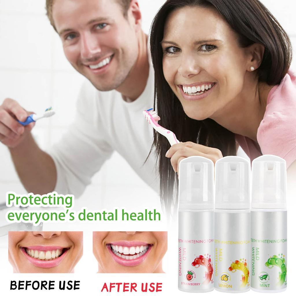 Tooth Coloring Serum Whitening Foam Teeth Cleaning 50ML