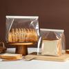 50pcs Transparent Toast Bags Twist Tie Sealed Storage Bakery Packaging Bags Food Packaging Self-Sealed Self-Sealed Pouch Bakery