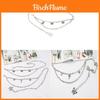 Butterfly Waist Chain For Women Pu Metal Decor Belt With Flower Buckle For Dress And Skirt
