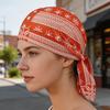 Kühlendes Paisley Passform Verstellbares Muster Elastischer Turban Hut Bänder Kopftuch Hut Atmungsaktiv