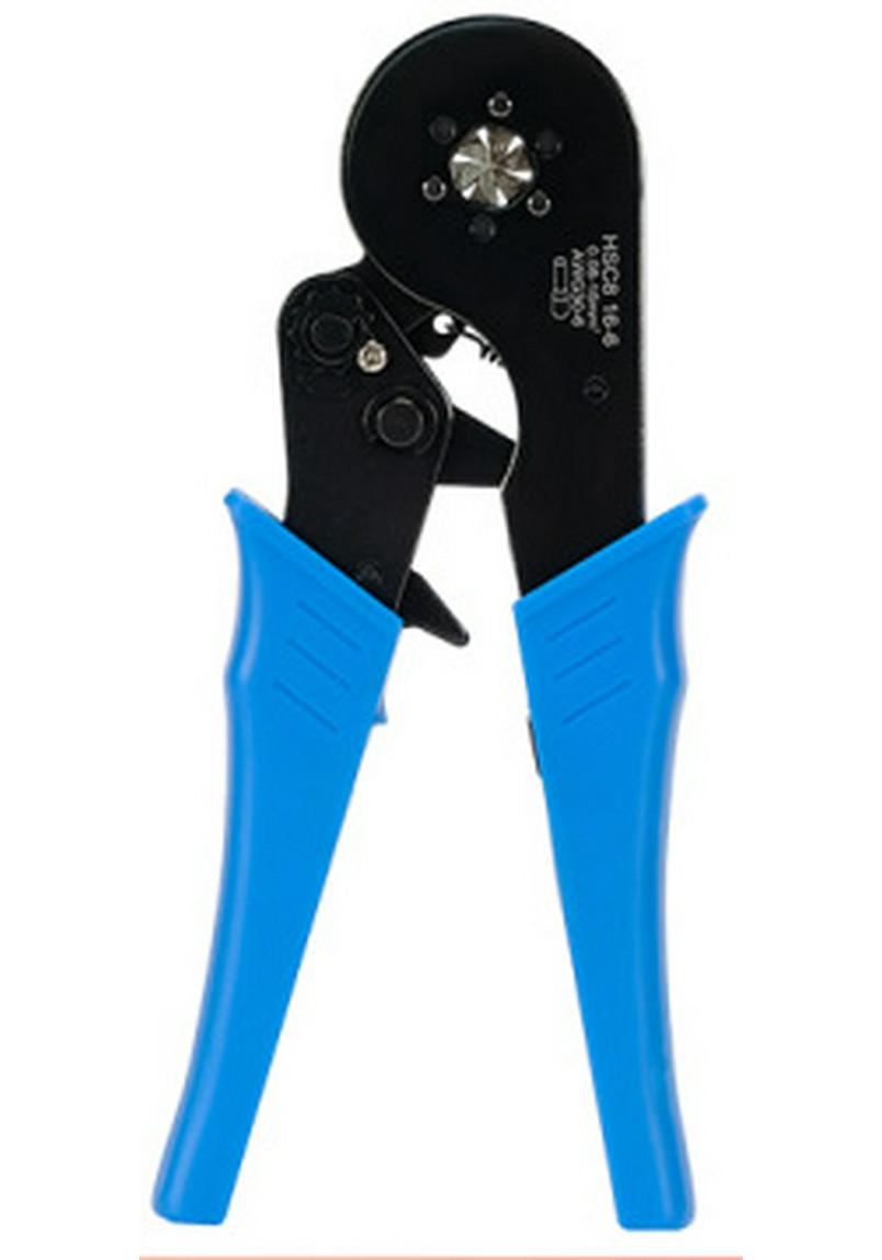 European Tubular Terminal Crimping Tool HCS8 16-6: Cold Crimping Pliers for Cable and Wire Accessories синий