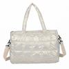 Fashionable Women's Tote Bag, Female Large Capacity Padded Shoulder Bag, Quilted Checkered Handbag, Down Messenger Bag