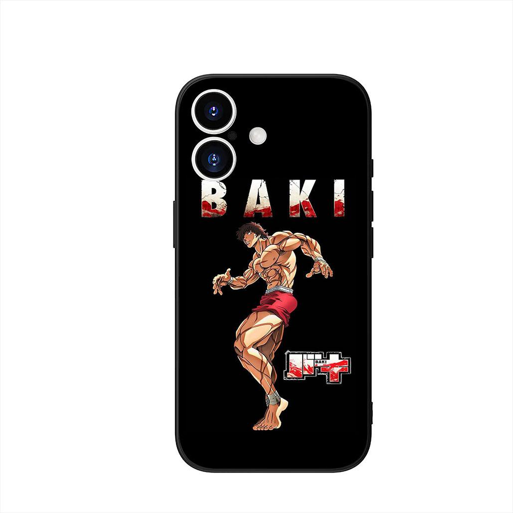 

Baki Cartoon Hanma Phone Cover Case for Apple iPhone 16 15 14 Plus 13 12 Mini 17 Pro Max + 16E Air 16+ ProMax Casing iPhone 16