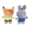 Cute Cartoon Animal Plush Pendant Doll Toy Stuffed Keychain Backpack Bag Ornaments Cute Fox Rabbit Kids Christmas Gifts