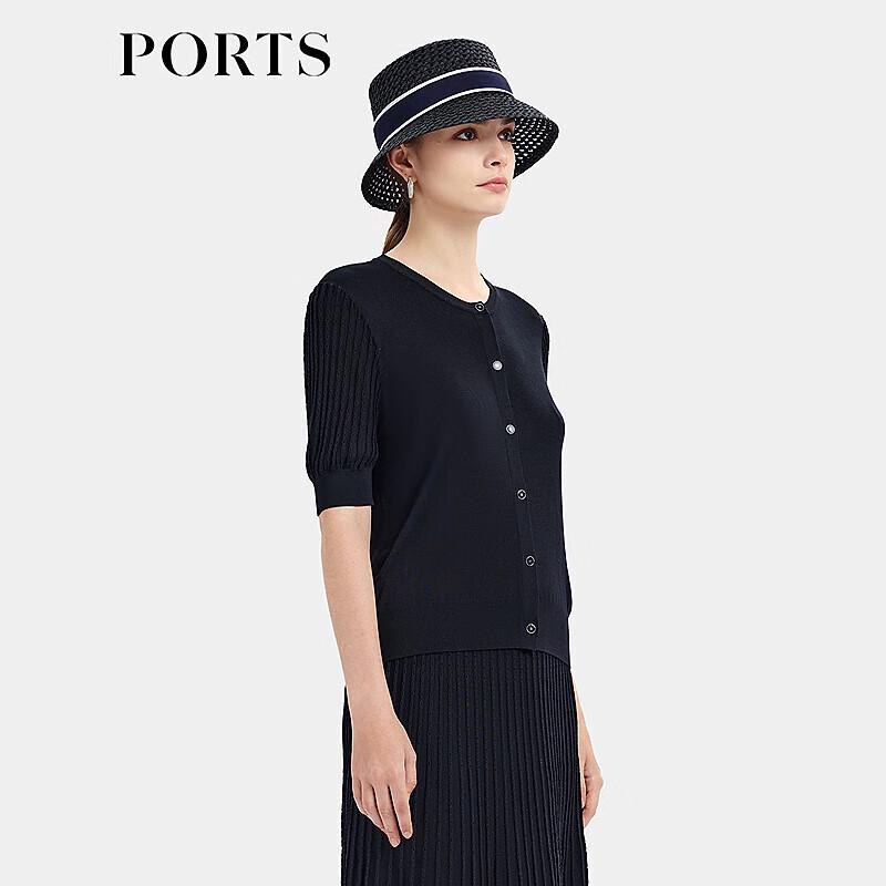 Ports Women's Short-Sleeve Silk Knit Top