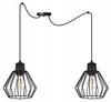 Hanging Lamp, Ceiling Chandelier, Wire Shade, Led