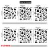 2D flat printing 2pcs Curtains Cute Panda Digital Printed Polyester Drapes All Season Party & Holiday Decor Use for Entryway
