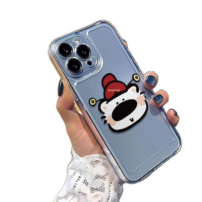 God of Wealth Dog Case: Compatible with Apple 17 Pro Max/16, Transparent and Drop-proof for 14/13 Pro