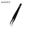 Stainless Steel Black ESD Bent Pointed Tweezers - Anti-static Mobile Phone Repair & Nail Art Tool