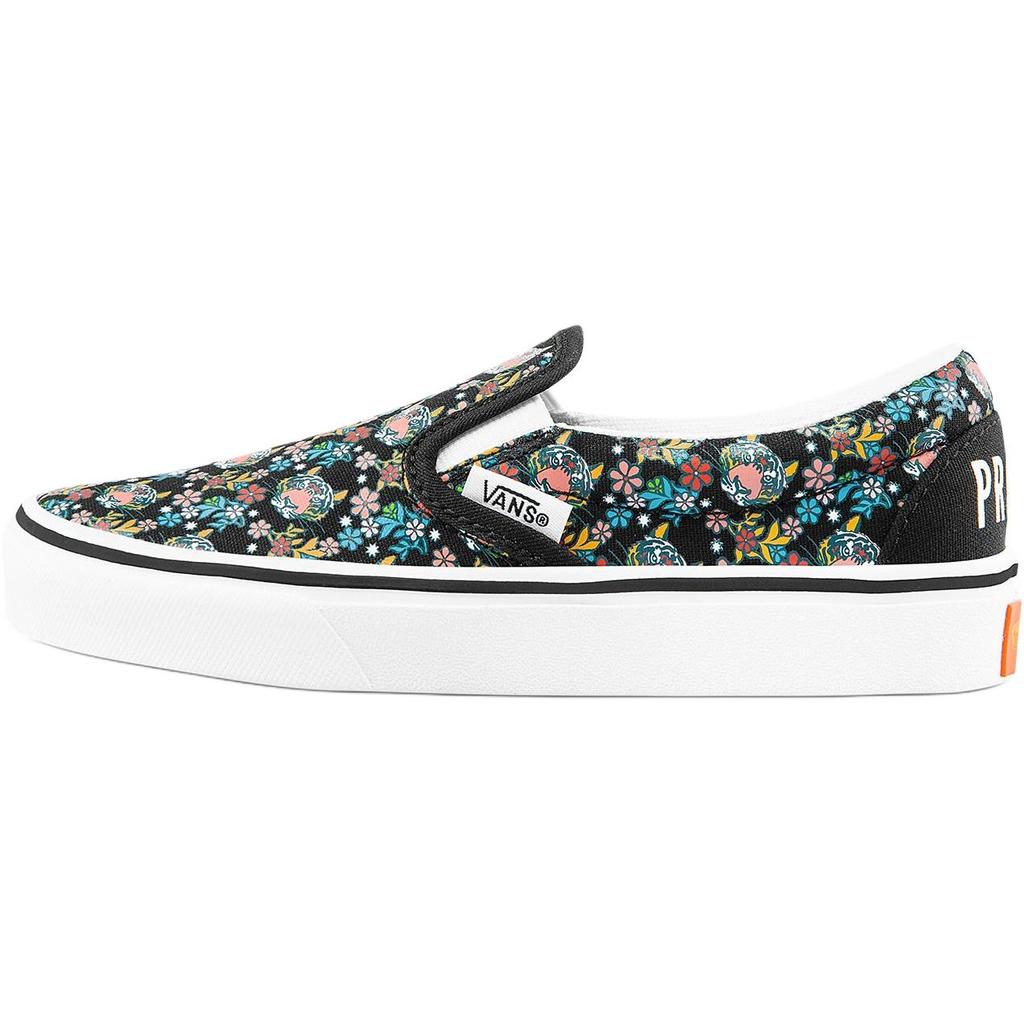Y/Project X Vans Slip-On Series Canvas Collaboration Trendy Print Casual Durable Breathable Low-Top Kids Skate Shoes Kids Sneaker Black VN0A4U1S9AA