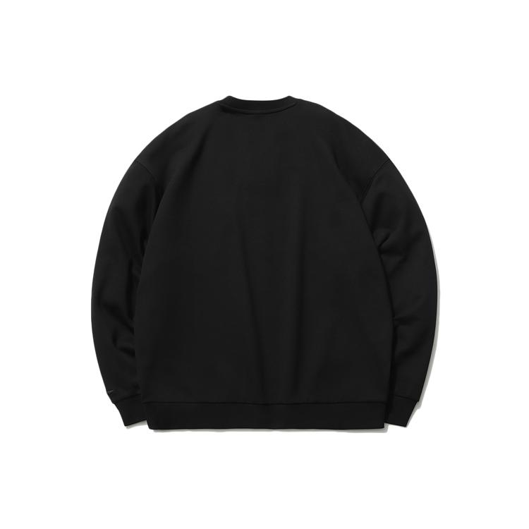 Li Ning Sweatshirts Men's Black Crew Neck Moderate Regular AWDR285-2