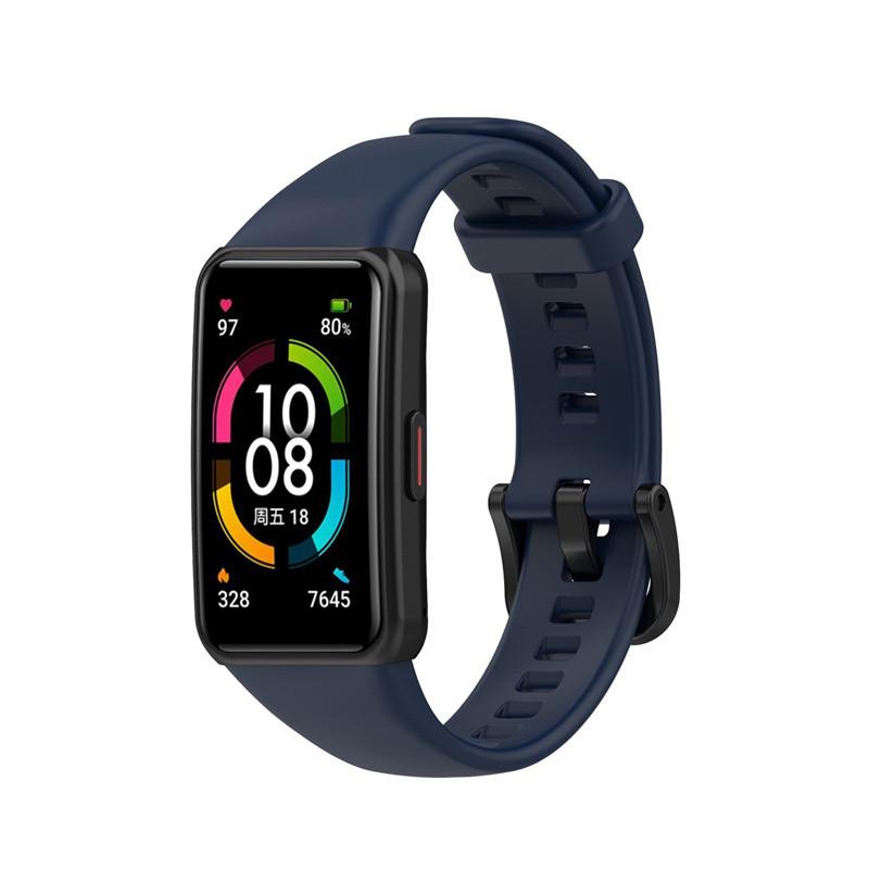 Szilikon szíj Huawei Band 6/6 Pro szíj okosóra állítható csuklópánt csere Correa karkötő Honor Band 6 szíj