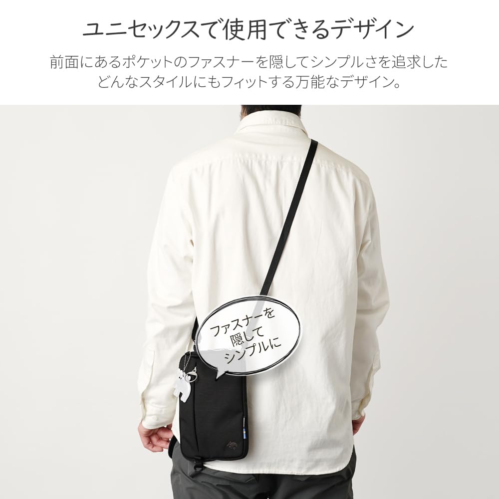 Sacoche Pochette Mini Shoulder Black [Mozu] Zzrk-03