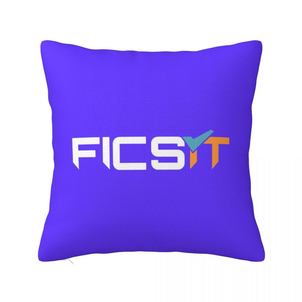 FICSIT Satisfactory Logo Square Pillowcase Cushion Cover Pillow Case Throw Pillow Cover for Home Bedroom Car
