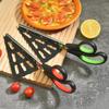 Detachable Pizza Scissors Knife With Protective Server Stainless Steel Pizza Cutter Slicer Scallion Cutter Kitchen Accessories