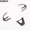 For Toyota Venza Harrier     2024 2025 Carbon Fiber Car Steering Wheel Panel Cover Trim Interior Accessories