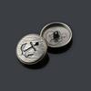 10Pcs Black Metal Coat Buttons Clothes Jacket Trench Coat Sweater Button Accessories Round Versatile Top Buttons Daquan