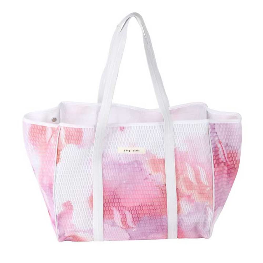 

Nest Mesh Large Mommy Mommy Eco Dull Present [qbag paris] L Arc Bag, Print, Stylish, Capacity, Lightweight, Women s Mother s Bag, Tote, Bag,