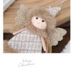 Christmas Plush Angel Girl Dolls Ornaments Xmas Tree Pendant Hanging Decoration For Home New Year Decor Supplies Kids Gifts