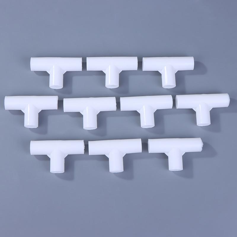 10 Pcs Plastic 3-Way Tube Connector - 3D Right Angle Tee Joint Fitting for Tent Poles and Mosquito Net Frames