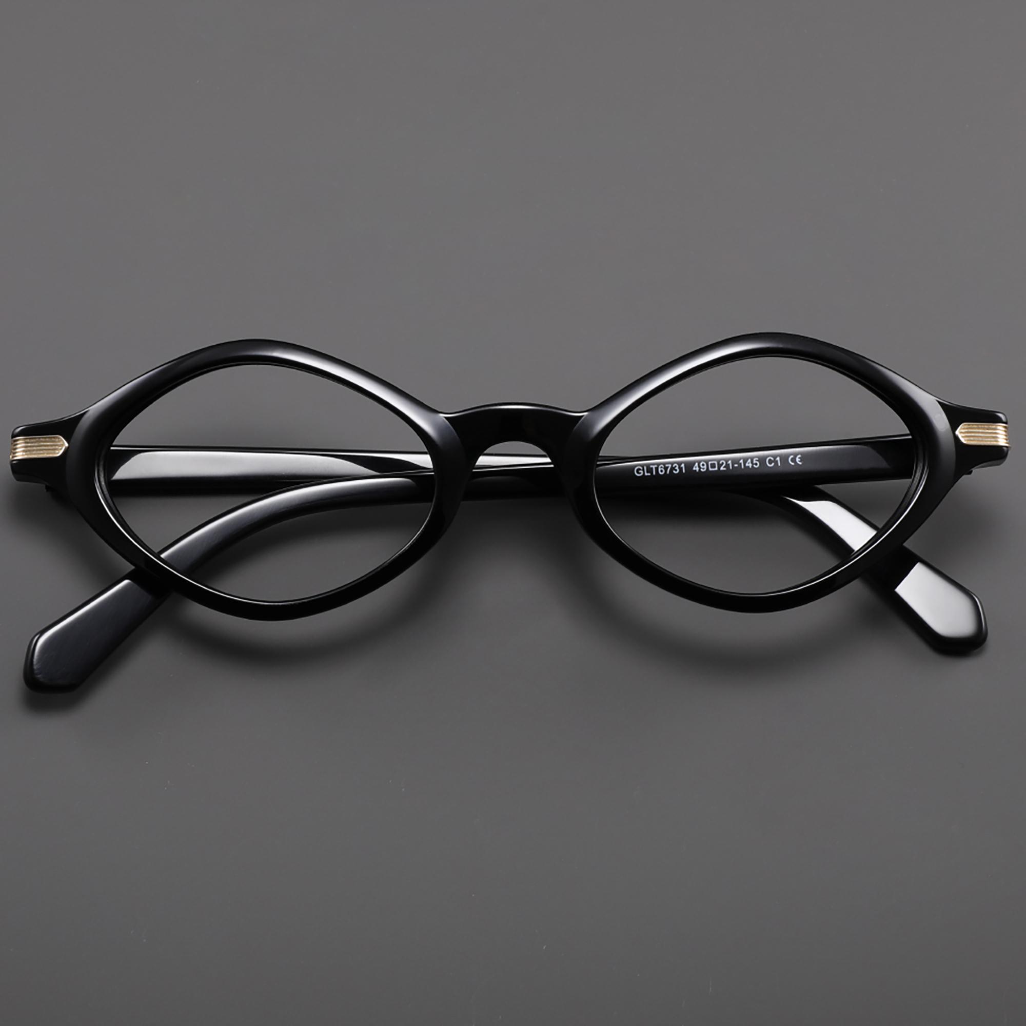 

High Quality Acetate Frame Women Luxury Brand Design High-end Retro Vintage Glasses Women Fashion Fake Optical Spectacle Frame
