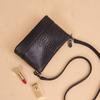First layer cowhide women's bag new fashion leather shoulder messenger bag women's trendy versatile crocodile pattern small square bag