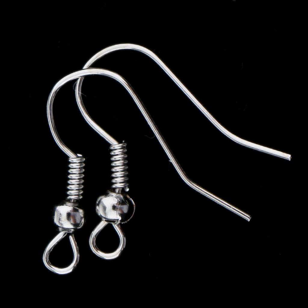 100 szt. Cewka z haczykiem na ucho DIY Biżuteria Ustalenia Kolczyk